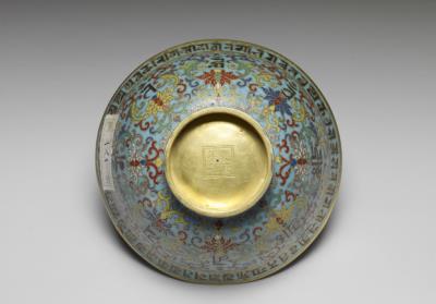 图片[2]-Copper bowl in cloisonne enamels, Qing dynasty, Qianlong reign (1736-1795)-China Archive